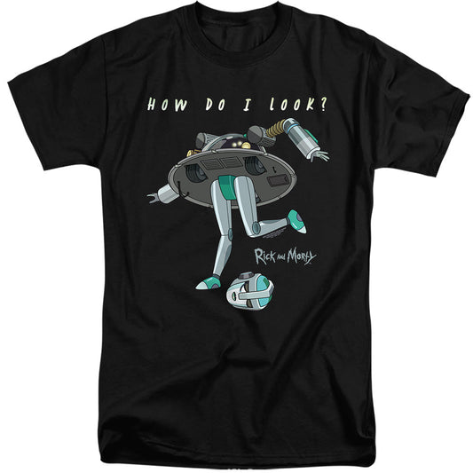 Rick And Morty How Do I Look? Mens Tall T Shirt Black Officially Licensed