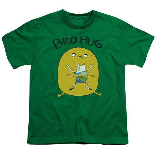 Adventure Time Bro Hug Kids Youth T Shirt Kelly Green Officially Licensed