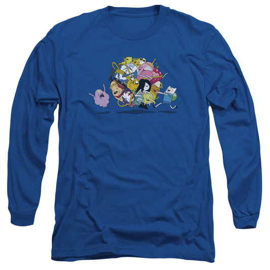 Adventure Time Glob Ball Mens Long Sleeve Shirt Royal Officially Licensed