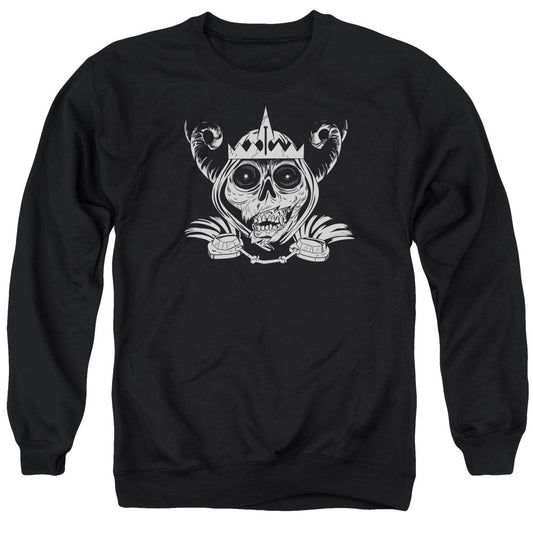 Adventure Time Skull Face Mens Crewneck Sweatshirt Black Officially Licensed