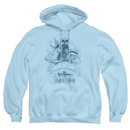 Grim Adventures Of Billy & Mandy Sketched Mens Hoodie Light Blue Officially Licensed