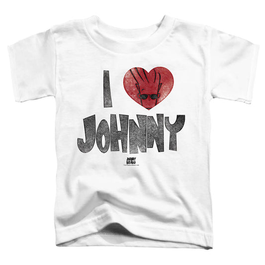 Johnny Bravo I Heart Johnny Toddler Kids Youth T Shirt White Officially Licensed