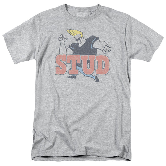 Johnny Bravo Stud Mens T Shirt Athletic Heather Officially Licensed