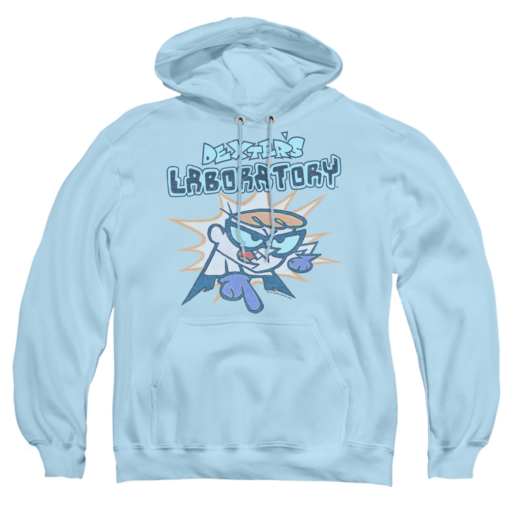 Dexters Laboratory What Do You Want Mens Hoodie Light Blue Officially Licensed