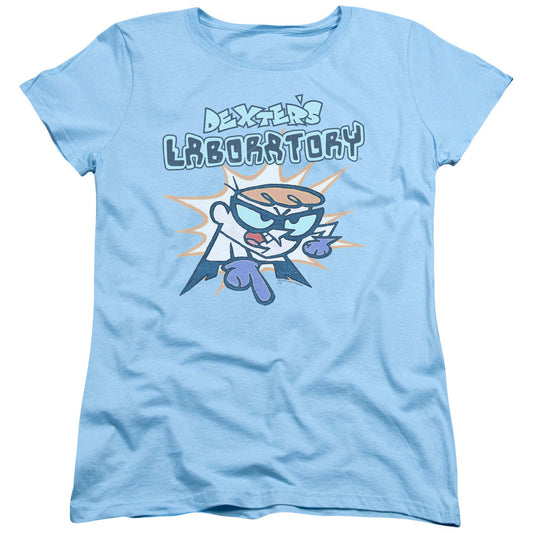 Dexters Laboratory What Do You Want Womens T Shirt Light Blue Officially Licensed