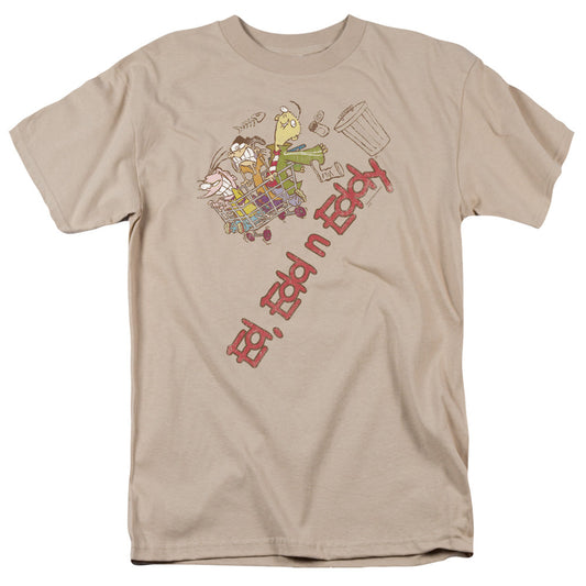 Ed Edd N Eddy Downhill Mens T Shirt Sand Officially Licensed
