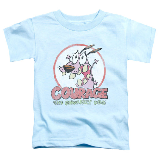 Courage the Cowardly Dog Vintage Courage Toddler Kids Youth T Shirt Light Blue Officially Licensed