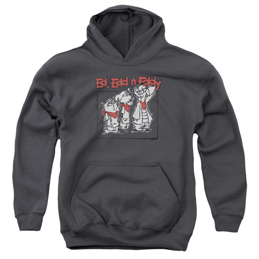 Ed Edd N Eddy Stand by Me Kids Youth Hoodie Charcoal Officially Licensed