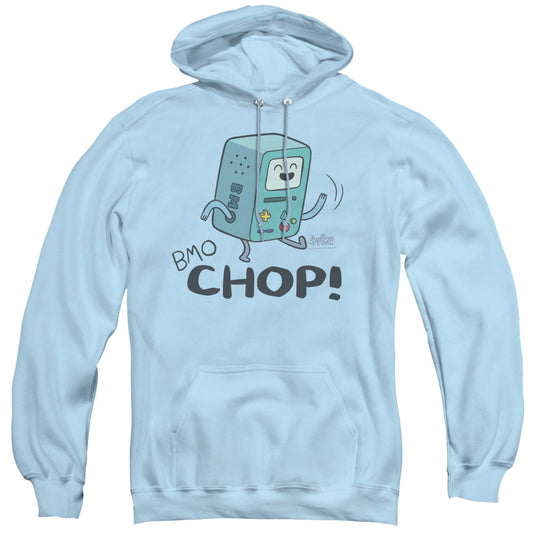 Adventure Time Bmo Chop Mens Hoodie Light Blue Officially Licensed