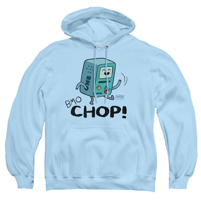 Adventure Time Bmo Chop Mens Hoodie Light Blue Officially Licensed