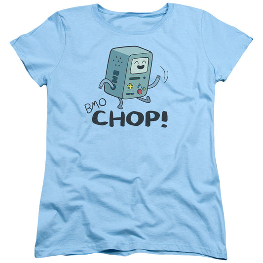 Adventure Time Bmo Chop Womens T Shirt Light Blue Officially Licensed