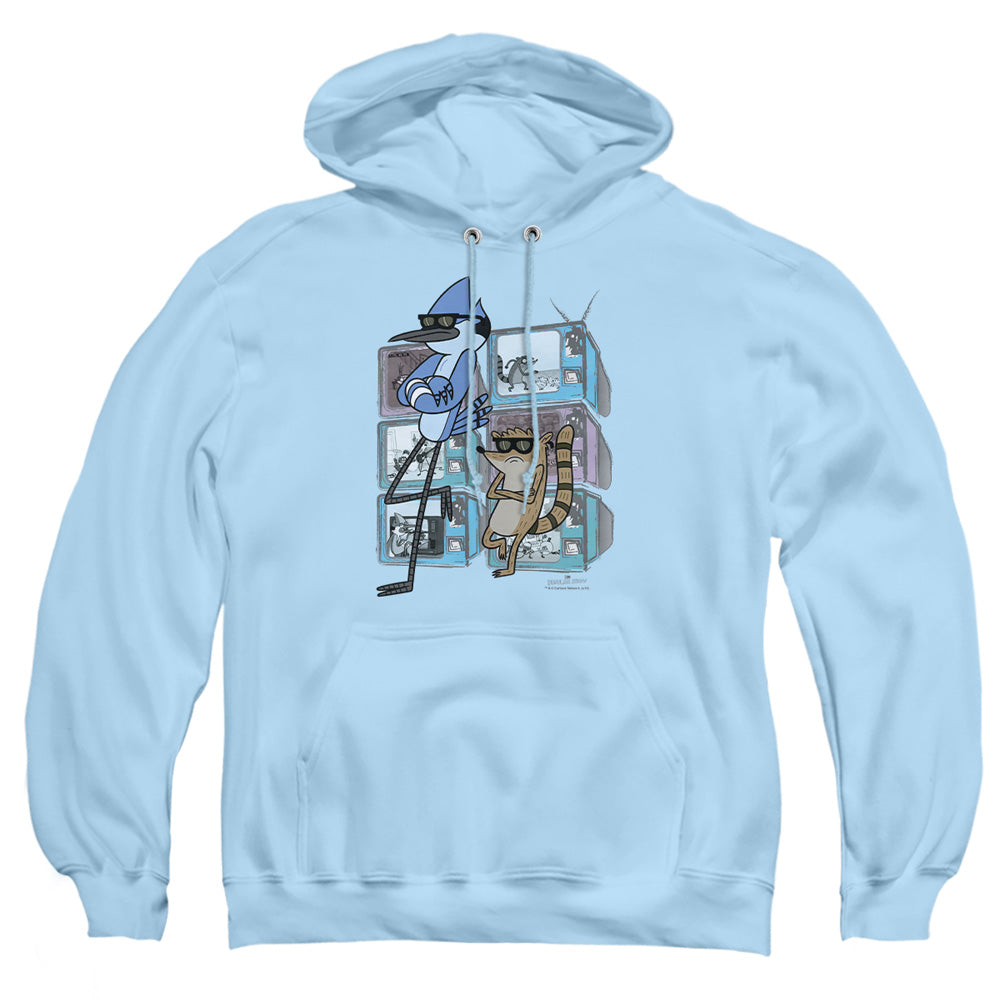 Regular Show Tv Too Cool Mens Hoodie Light Blue