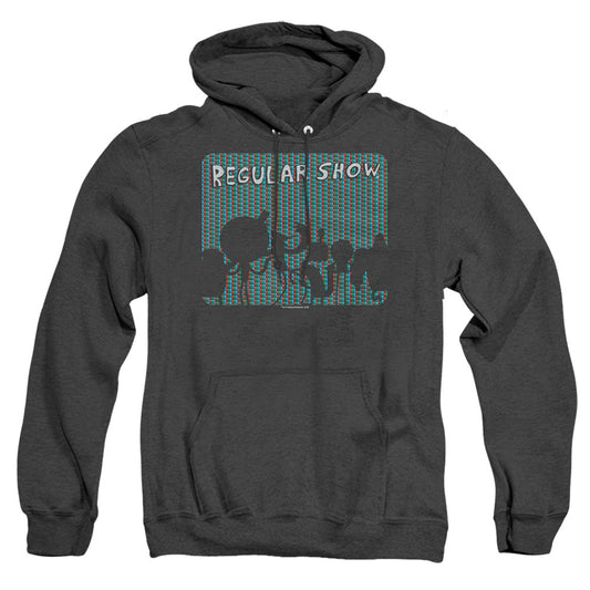 Regular Show Rgb Group Mens Heather Hoodie Black Officially Licensed