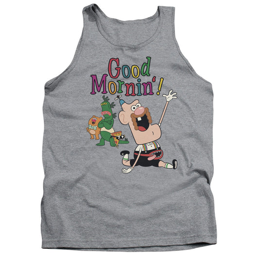 Uncle Grandpa Good Mornin Mens Tank Top Shirt Athletic Heather Officially Licensed