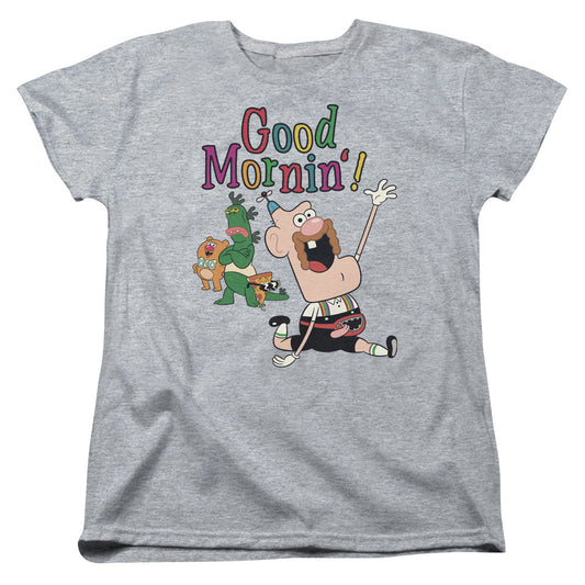 Uncle Grandpa Good Mornin Womens T Shirt Athletic Heather Officially Licensed