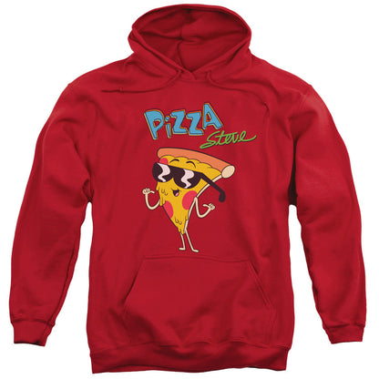 Uncle Grandpa Pizza Steve Mens Hoodie Red Officially Licensed