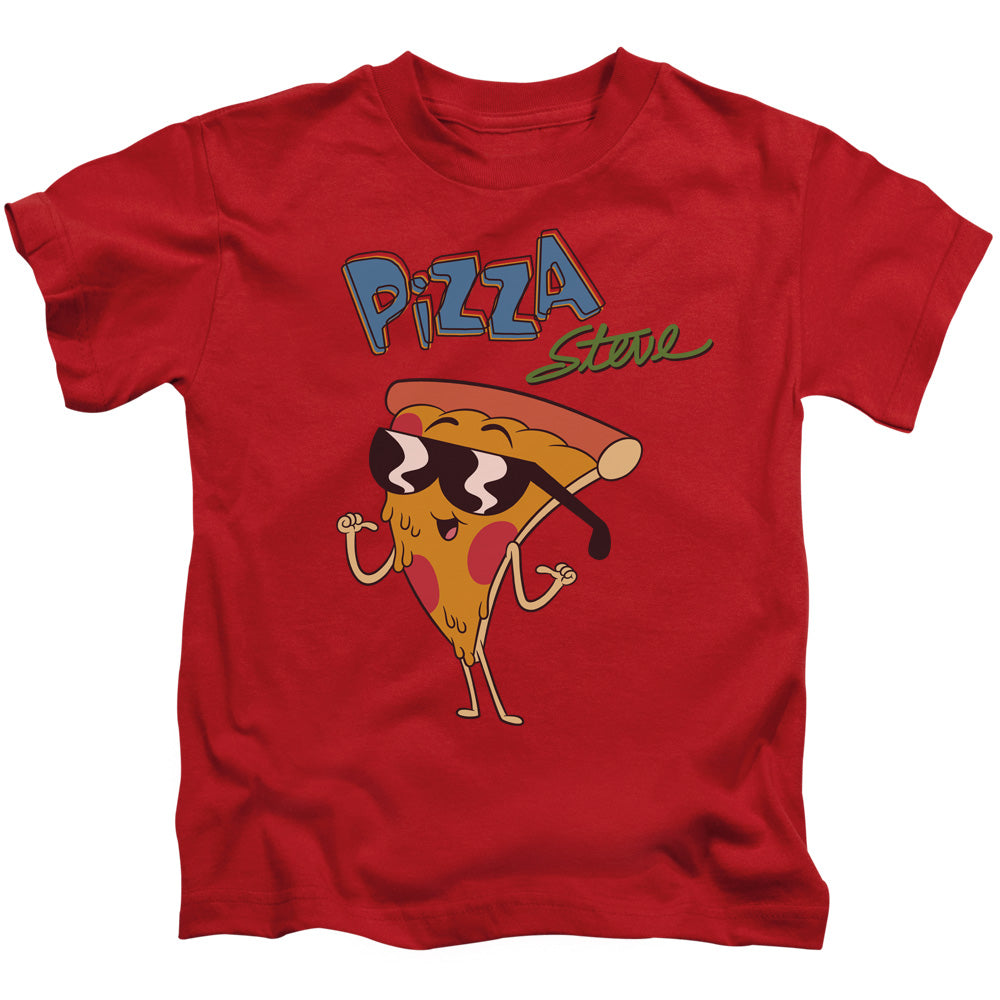 Uncle Grandpa Pizza Steve Juvenile Kids Youth T Shirt Red Officially Licensed
