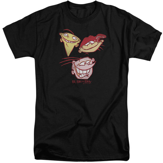 Ed Edd N Eddy Three Heads Mens Tall T Shirt Black Officially Licensed