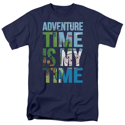 Adventure Time My Time Mens T Shirt Navy Officially Licensed