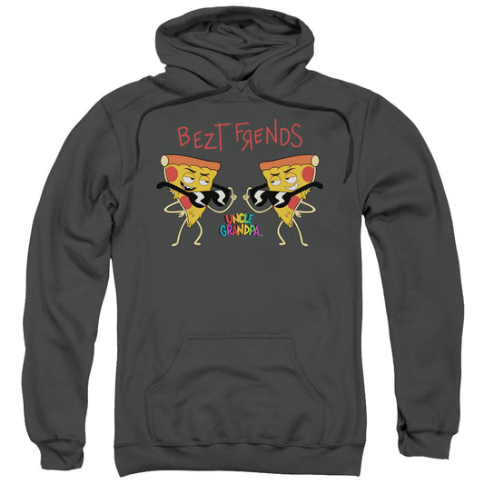 Uncle Grandpa Bezt Frends Mens Hoodie Charcoal Officially Licensed