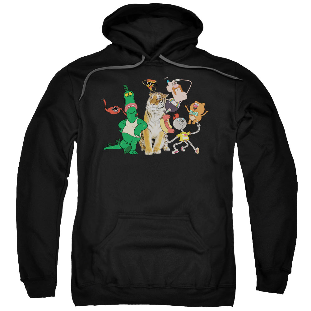 Uncle Grandpa Group Mens Hoodie Black Officially Licensed