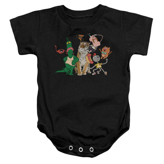 Uncle Grandpa Group Infant Baby Snapsuit Black Officially Licensed