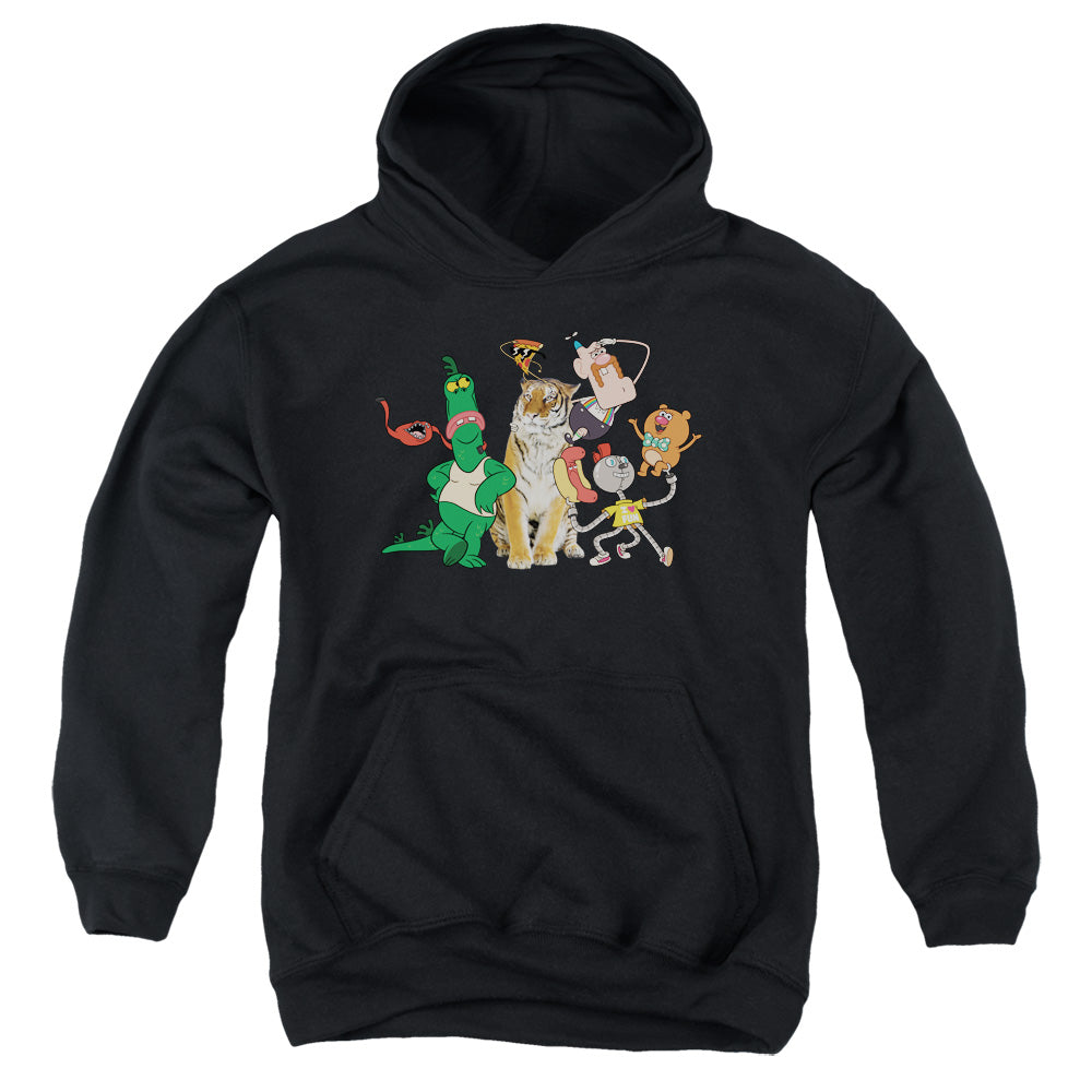 Uncle Grandpa Group Kids Youth Hoodie Black Officially Licensed