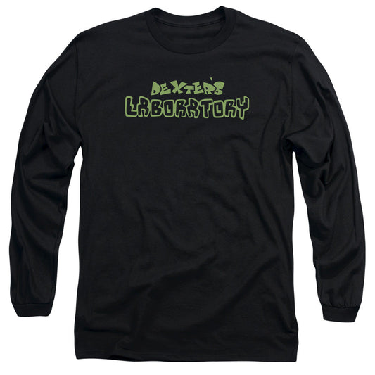 Dexters Laboratory Dexters Logo Mens Long Sleeve Shirt Black Officially Licensed Officially Licensed