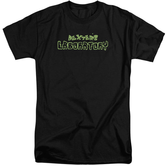 Dexters Laboratory Dexters Logo Mens Tall T Shirt Black Officially Licensed