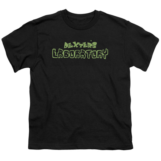 Dexters Laboratory Dexters Logo Kids Youth T Shirt Black Officially Licensed