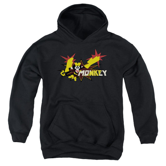 Dexters Laboratory Monkey Kids Youth Hoodie Black Officially Licensed