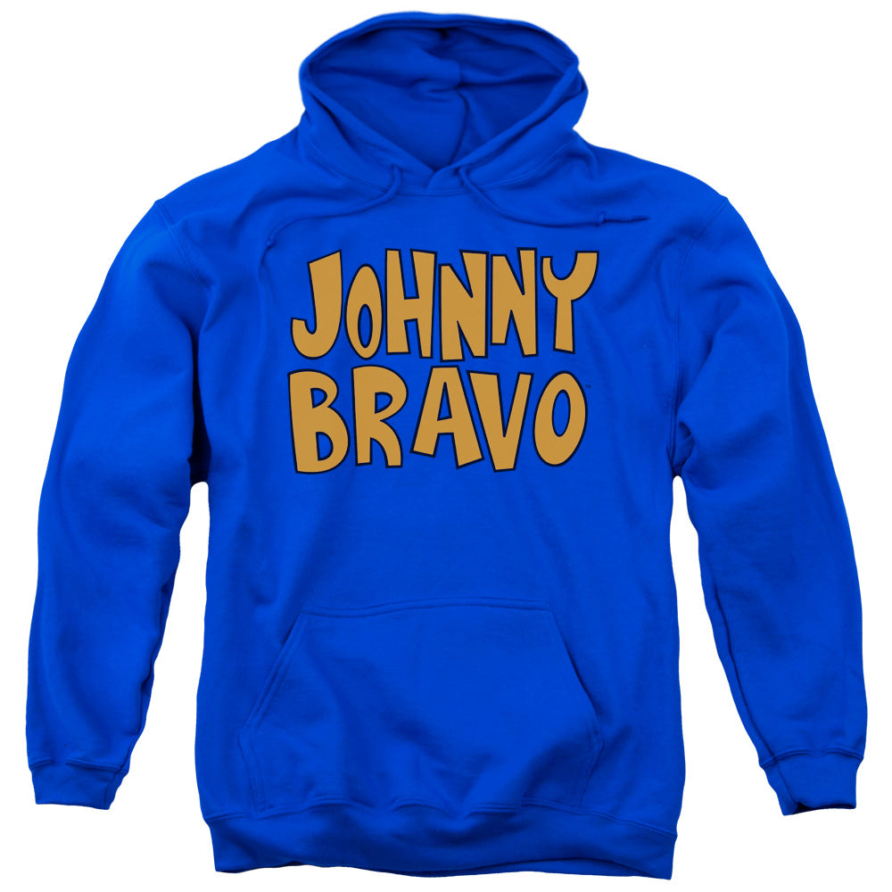 Johnny Bravo Jb Logo Mens Hoodie Royal Blue Officially Licensed
