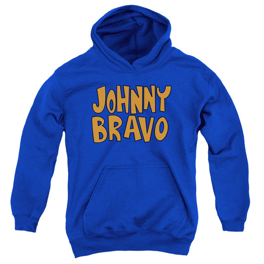 Johnny Bravo Jb Logo Kids Youth Hoodie Royal Officially Licensed