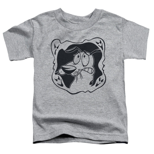 Courage the Cowardly Dog Ghost Frame Toddler Kids Youth T Shirt Athletic Heather Officially Licensed