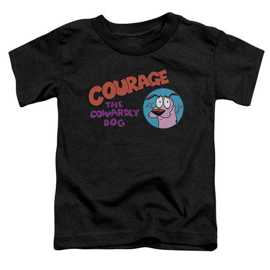 Courage the Cowardly Dog Courage Logo Toddler Kids Youth T Shirt Black Officially Licensed
