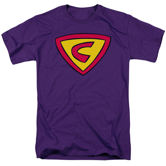 Cow And Chicken Super Cow Logo Mens T Shirt Purple Officially Licensed