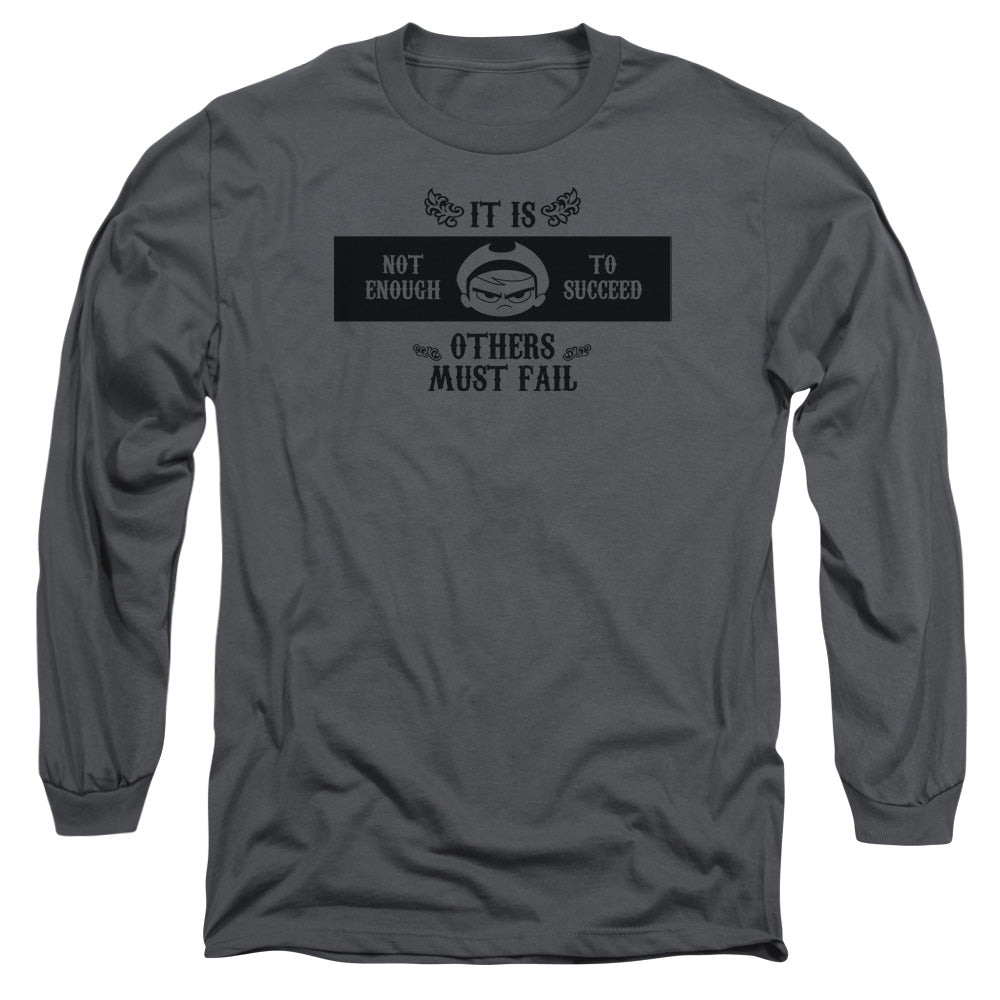 Grim Adventures Of Billy And Mandy Mandy Mens Long Sleeve Shirt Charcoal Officially Licensed Officially Licensed