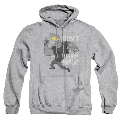 Johnny Bravo Hair Mens Hoodie Athletic Heather Officially Licensed