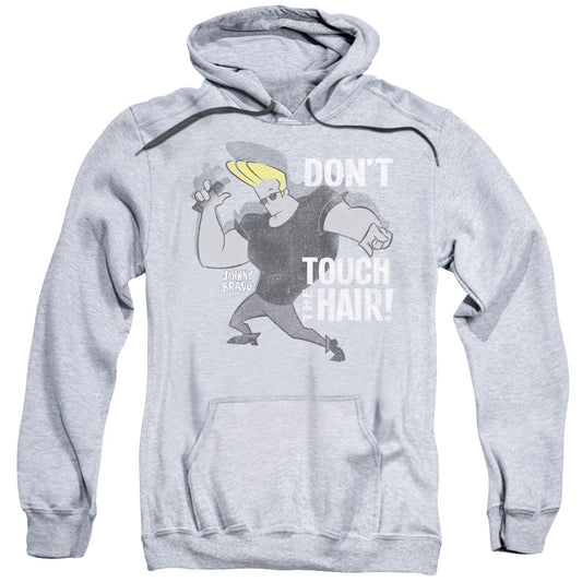 Johnny Bravo Hair Mens Hoodie Athletic Heather Officially Licensed