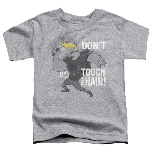 Johnny Bravo Hair Toddler Kids Youth T Shirt Athletic Heather Officially Licensed