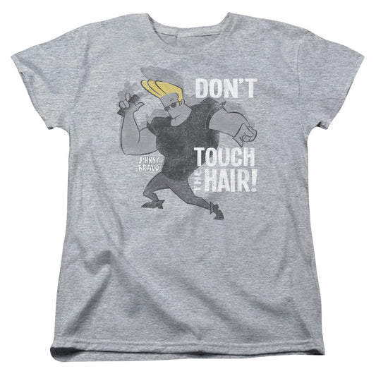 Johnny Bravo Hair Womens T Shirt Athletic Heather Officially Licensed