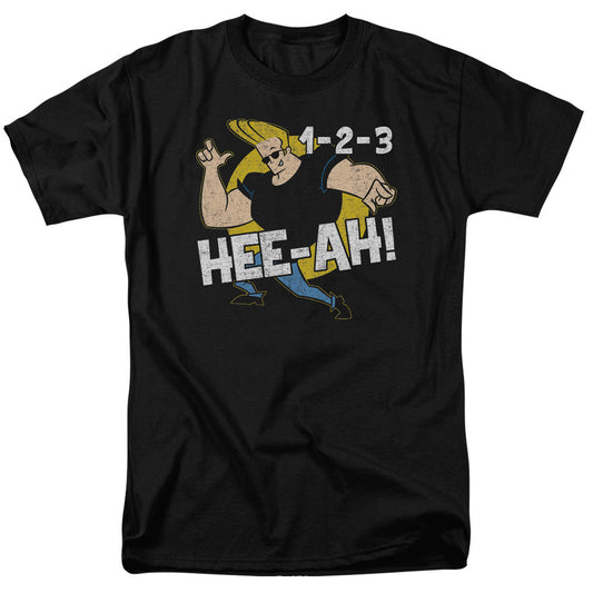 Johnny Bravo 123 Mens T Shirt Black Officially Licensed