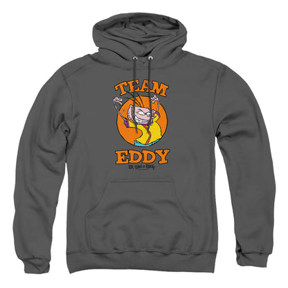 Ed Edd N Eddy Team Eddy Mens Hoodie Charcoal Officially Licensed