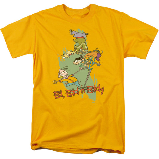 Ed Edd N Eddy Free Fall Mens T Shirt Gold Officially Licensed