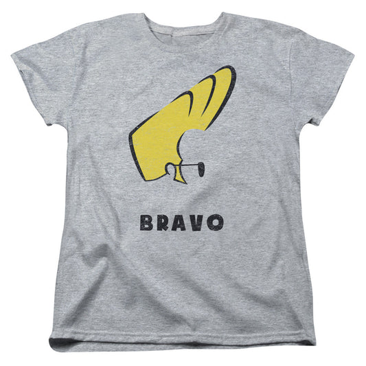 Johnny Bravo Johnny Hair Womens T Shirt Athletic Heather Officially Licensed