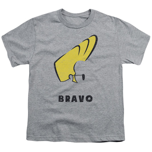 Johnny Bravo Johnny Hair Kids Youth T Shirt Athletic Heather Officially Licensed