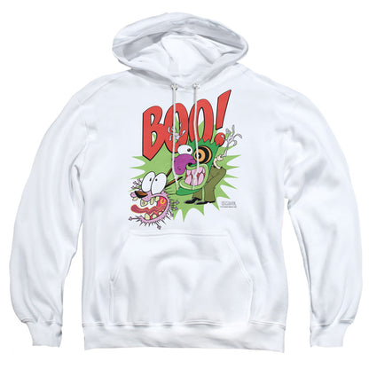Courage The Cowardly Dog Stupid Dog Mens Hoodie White Officially Licensed