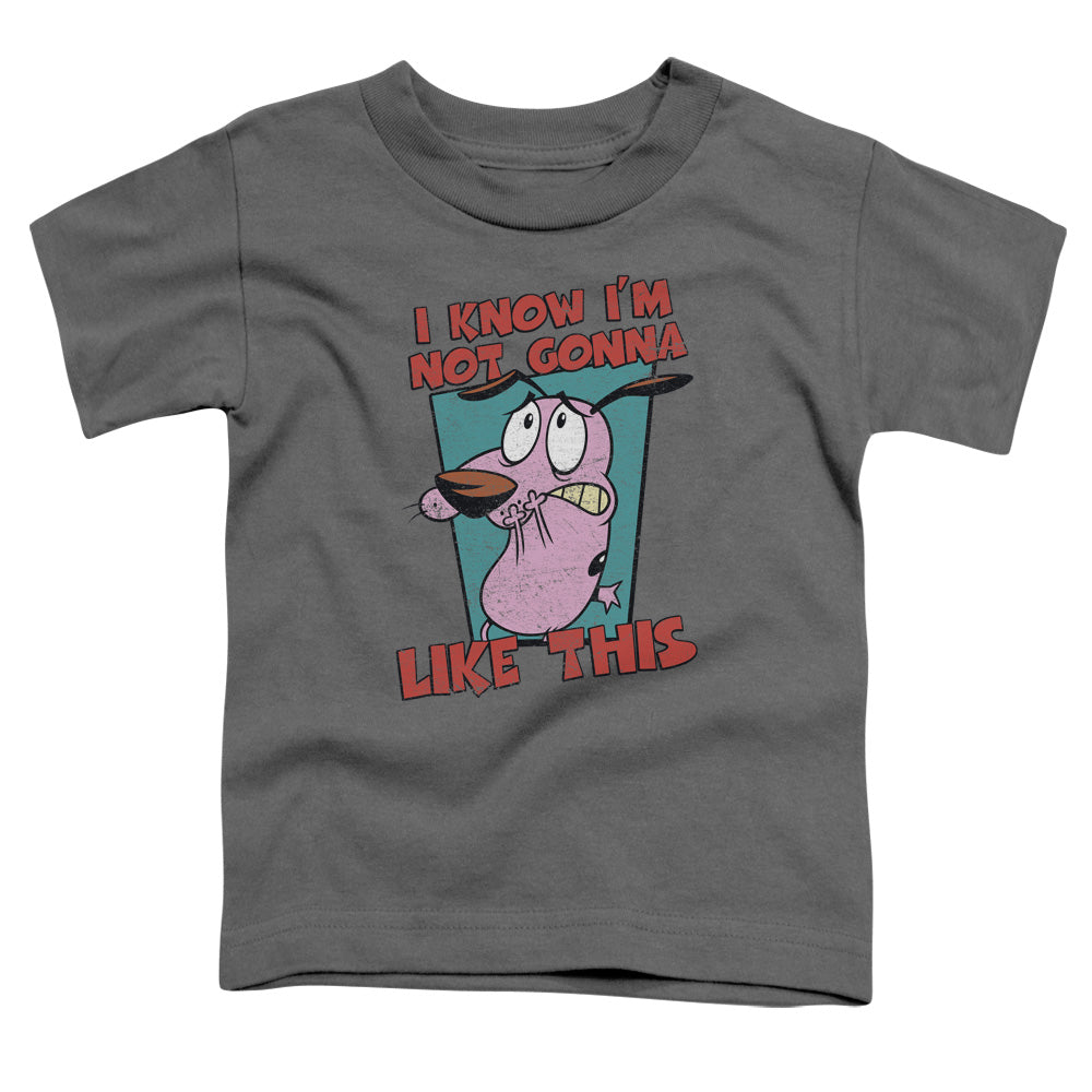Courage the Cowardly Dog Not Gonna Like Toddler Kids Youth T Shirt Charcoal Officially Licensed