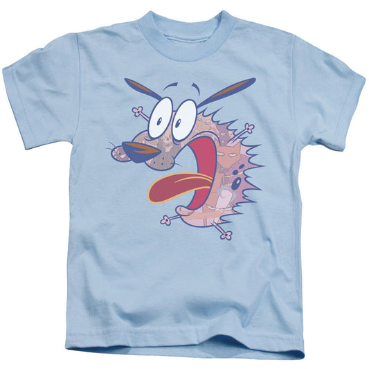 Courage the Cowardly Dog Evil Inside Juvenile Kids Youth T Shirt Light Blue Officially Licensed