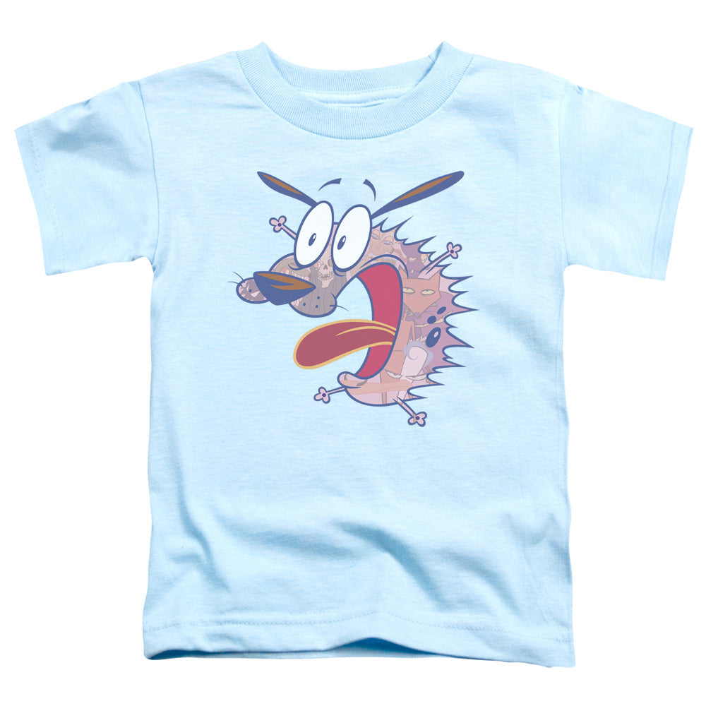 Courage the Cowardly Dog Evil Inside Toddler Kids Youth T Shirt Light Blue Officially Licensed